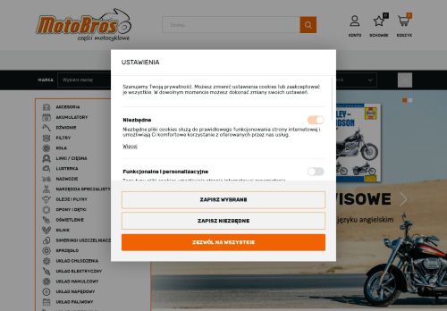 MOTOBROS CZĘŚCI MOTOCYKLOWE MICHAŁ SADOWSKI Spółka z o.o.